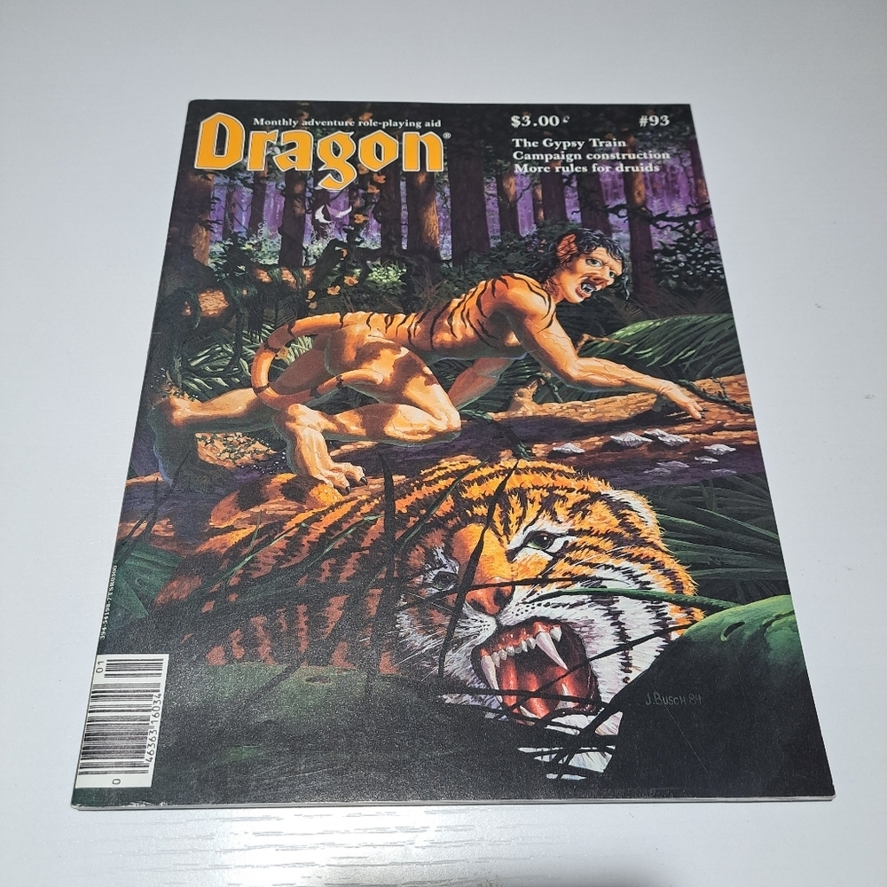 The Dragon Magazine Issue 93 January 1985 vintage D&D
